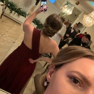 Grace convertible dress in Cabernet (color)